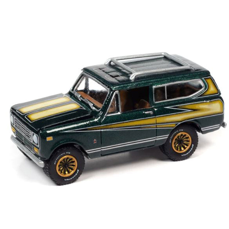 1/64 1979 International Scout by Johnny Lightning, Emerald Green, Midas Edition