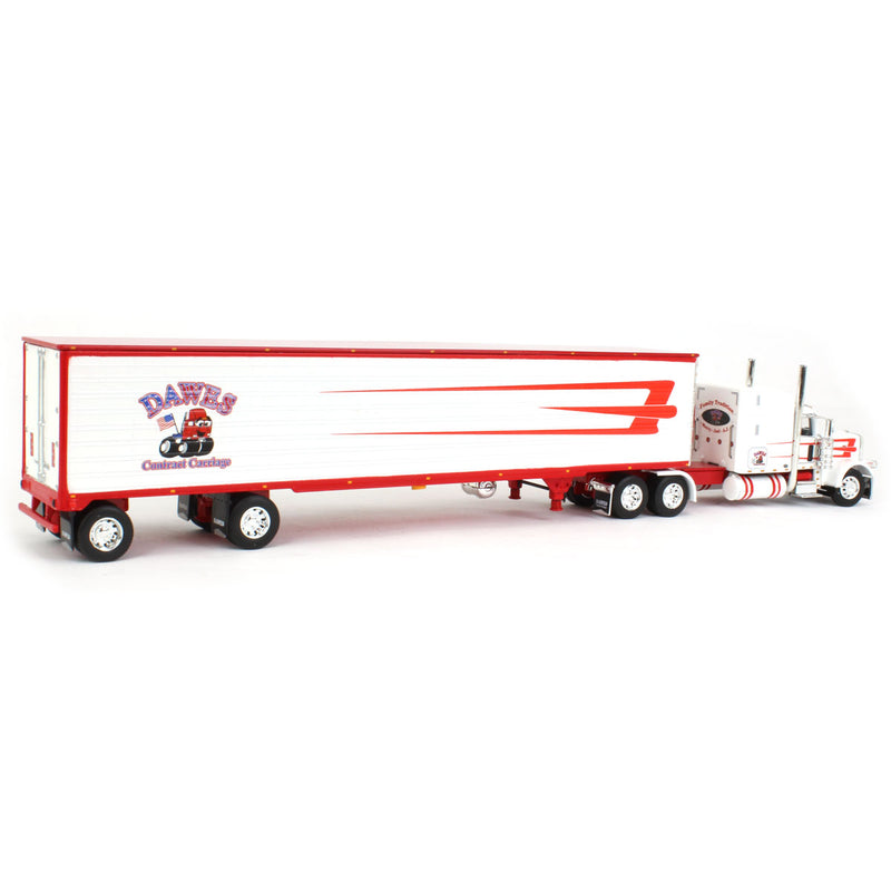 1/64 Peterbilt 389 w/ Utility Ribbed Spread-Axle Reefer, Dawes Contract Carriage, DCP by First Gear