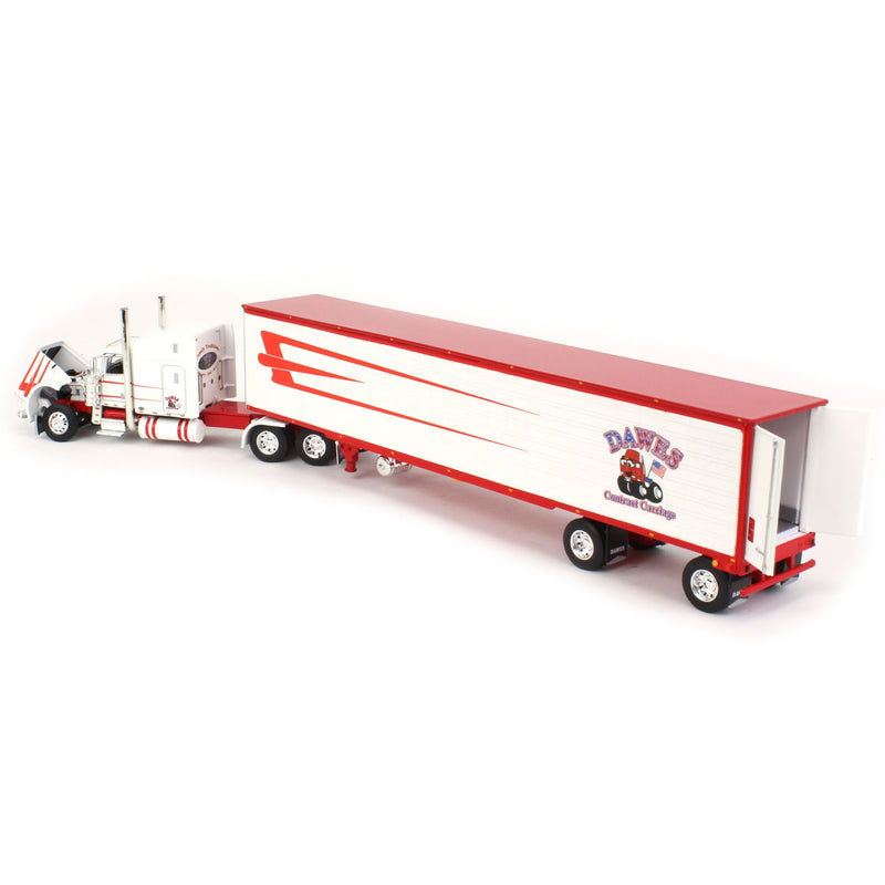 1/64 Peterbilt 389 w/ Utility Ribbed Spread-Axle Reefer, Dawes Contract Carriage, DCP by First Gear