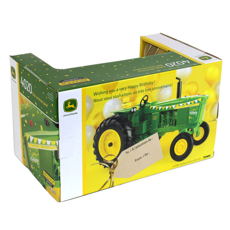 1/16 John Deere 4020 "Happy Birthday" Tractor with Wide Front by ERTL