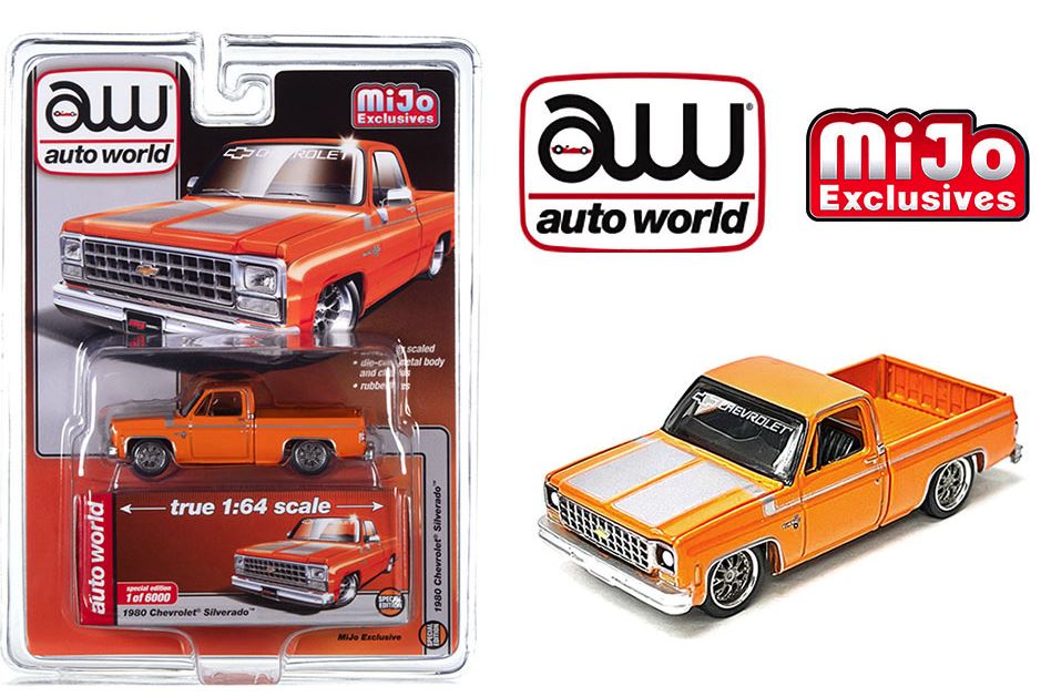 1/64 1980 Chevrolet Silverado Orange, Mijo Exclusive