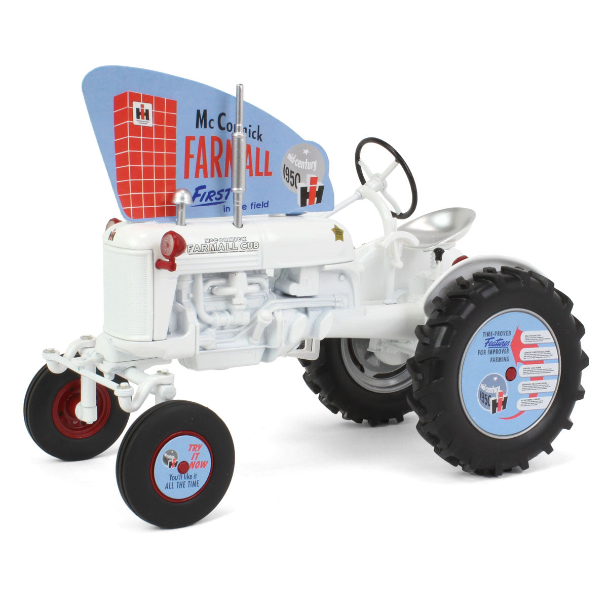 1/16 IH Farmall Cub White Demonstrator Tractor by SpecCast