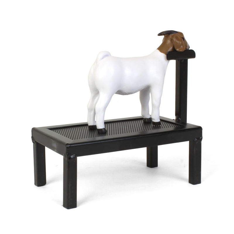 1/16 Little Buster Toys Sheep Fitting Stand with Grand Champion Boer Doe