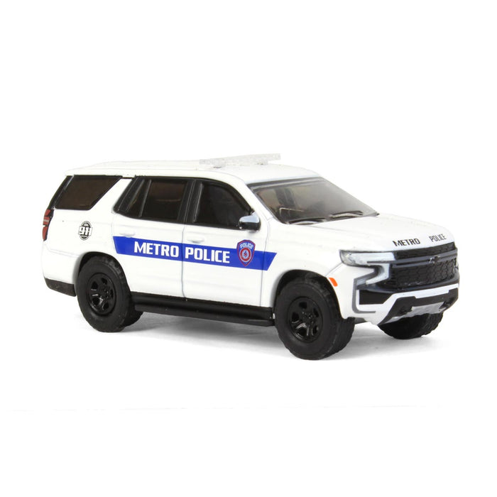 1/64 2021 Chevrolet Tahoe Police Pursuit Vehicle, Houston Texas Metro, Hot Pursuit Series 42