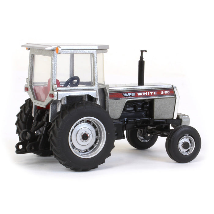 1/64 White 2-110 Wide Front with Cab & Red Stripe