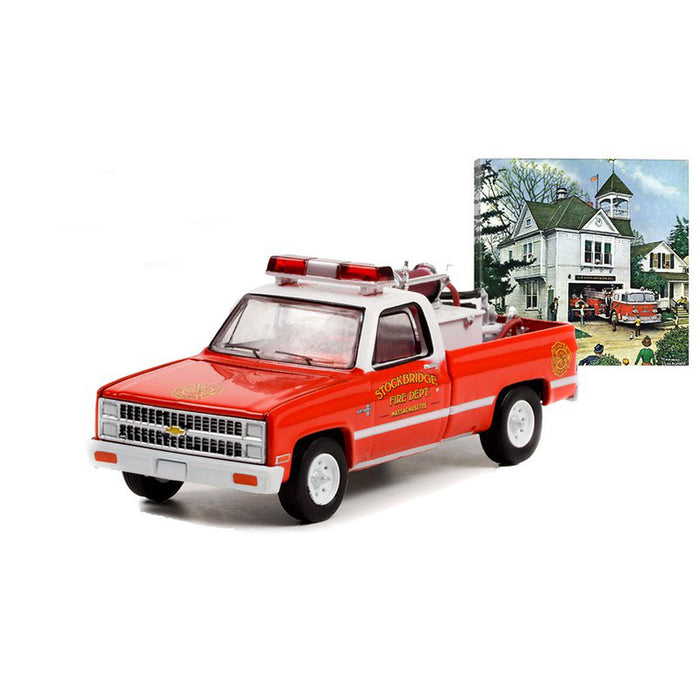 1/64 1981 Chevrolet K20 Scottsdale, Stockbridge Fire Dept., Norman Rockwell Series 4