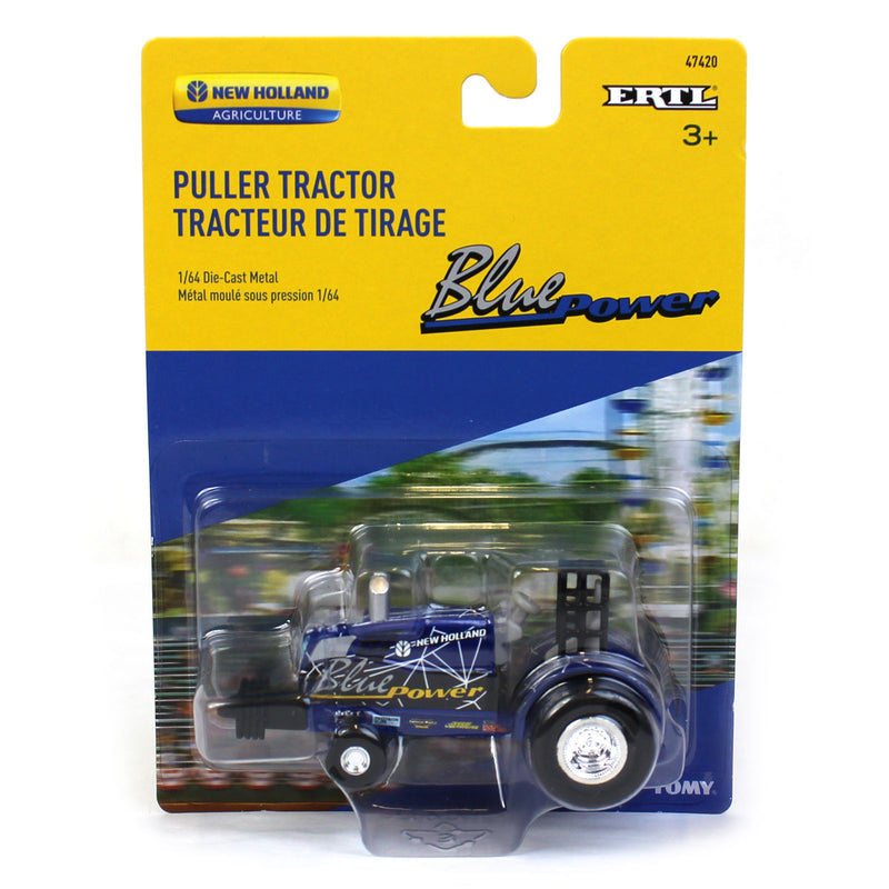 1/64 New Holland "Blue Power" Diecast Pulling Tractor