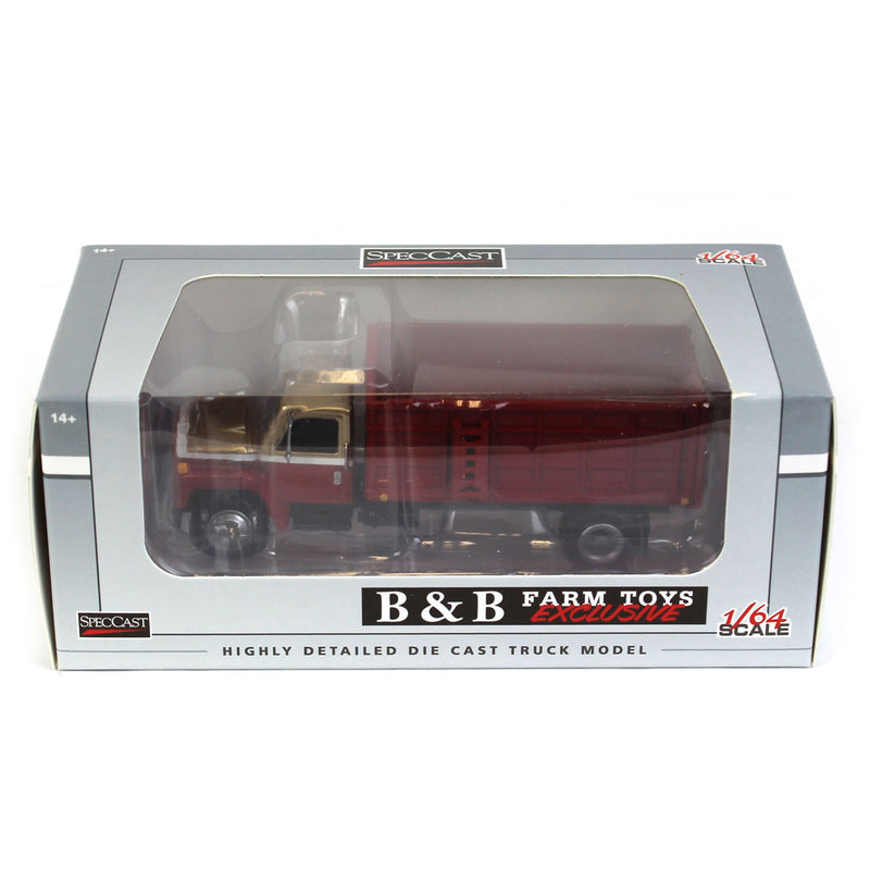 1/64 1982 International S1954 Grain Truck with Red & Gold Cab by SpecCast