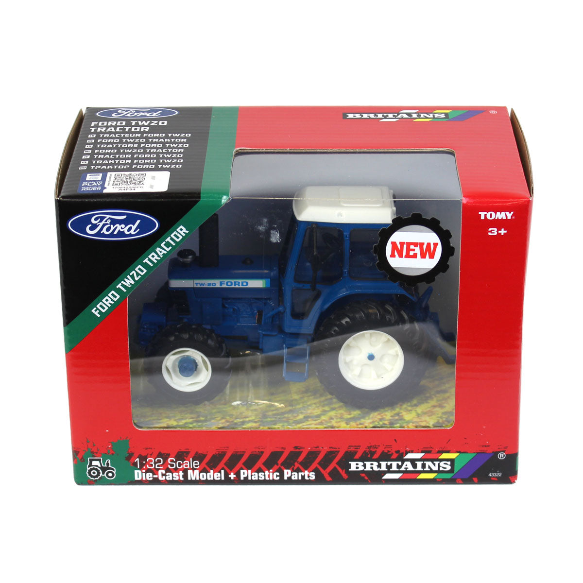 1/32 Ford TW-20 Tractor with Cab & MFD by Britains — Outback Toys
