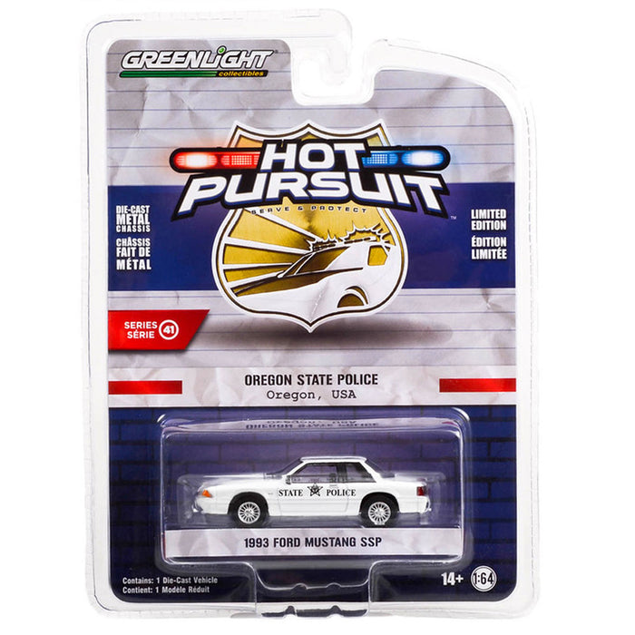 1/64 1993 Ford Mustang SSP, Oregon State Police, Hot Pursuit Series 41