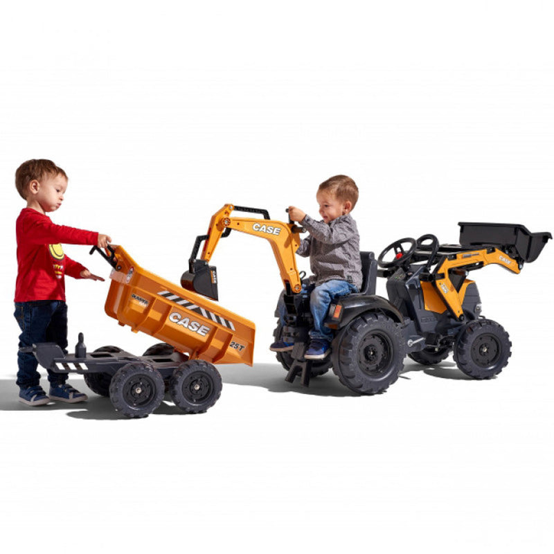 Case 580 Super N Pedal Backhoe with Front Loader, Rear Excavator & Trailer