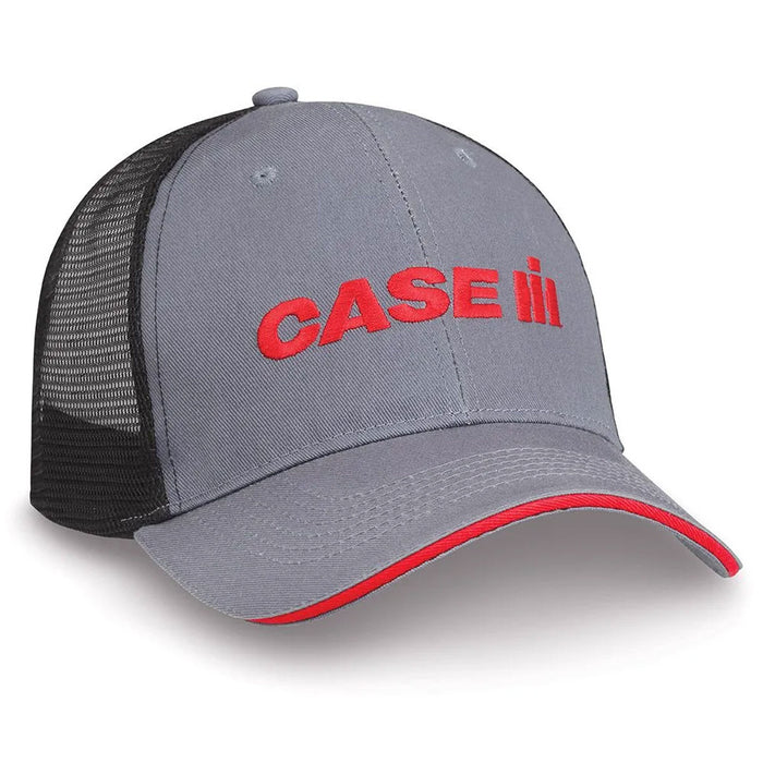 Case IH Gray & Red Mesh Back Value Hat