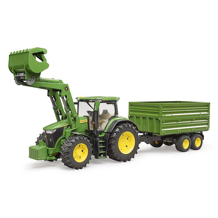 1/16 John Deere 7R 350 Tractor with Front Loader and Trailer by Bruder