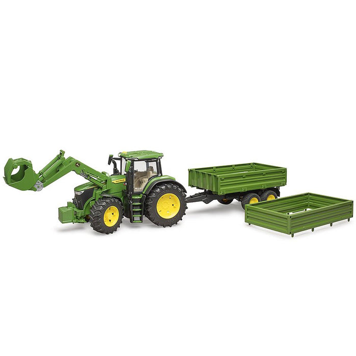 1/16 John Deere 7R 350 Tractor with Front Loader and Trailer by Bruder