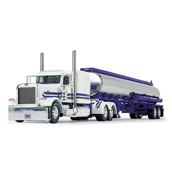 1/64 Peterbilt 389 63" Sleeper w/ Heil Fuel Tanker, Big Rigs #8: PMI Snow White, DCP by First Gear