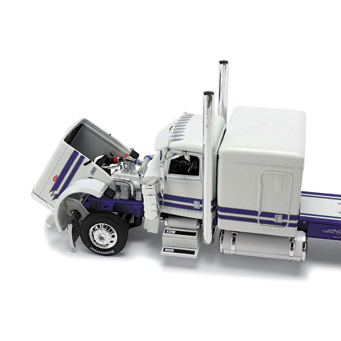 1/64 Peterbilt 389 63" Sleeper w/ Heil Fuel Tanker, Big Rigs #8: PMI Snow White, DCP by First Gear