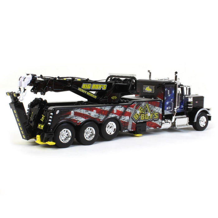 (B&D) 1/64 Peterbilt 389 Sleeper w/ Century 1150 Rotator Wrecker, Big Boy's Towing & Recovery, DCP by First Gear - Damaged Item