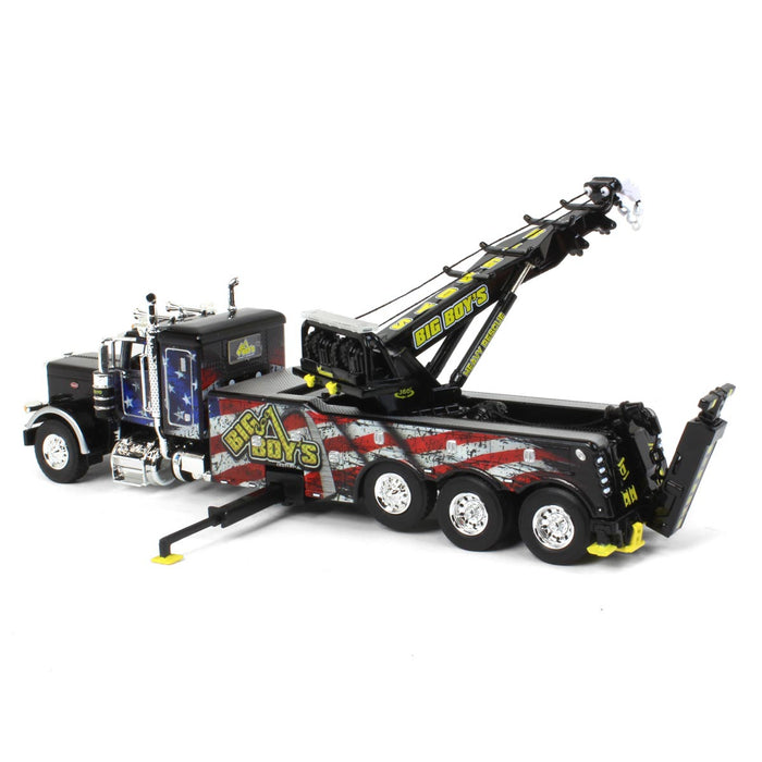 (B&D) 1/64 Peterbilt 389 Sleeper w/ Century 1150 Rotator Wrecker, Big Boy's Towing & Recovery, DCP by First Gear - Damaged Item