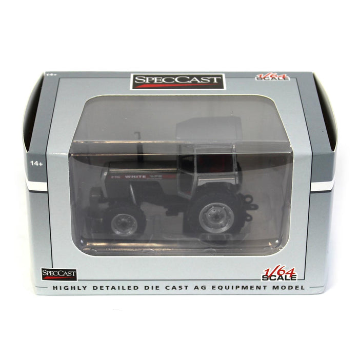 1/64 White 2-110 Wide Front with Cab, Power Assist & Red Stripe