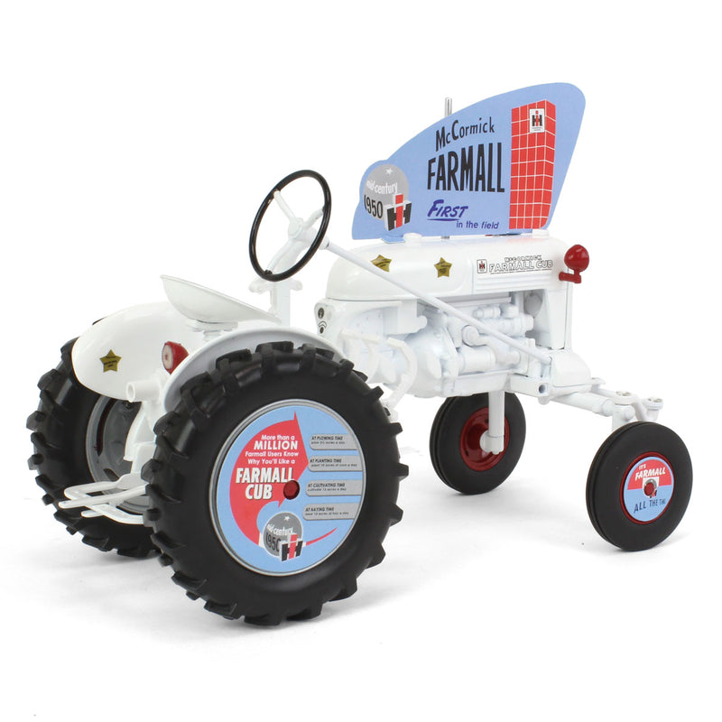 (B&D) 1/16 IH Farmall Cub White Demonstrator Tractor by SpecCast - Damaged Item