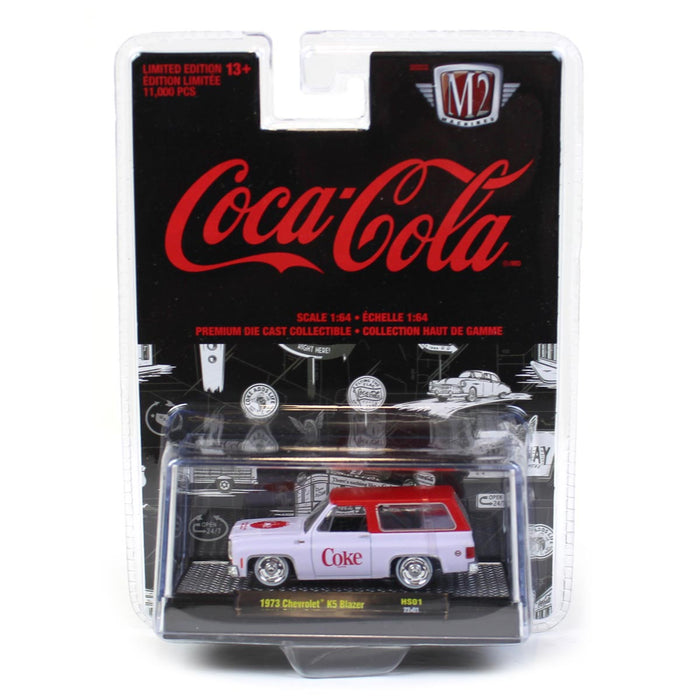 1/64 1973 Chevrolet K5 Blazer on Lowered Chassis, Coca Cola, M2 Machines