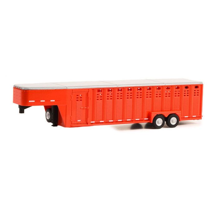 1/64 26ft Vertical Three Hole Gooseneck Trailer, Red, Hitch & Tow Trailers