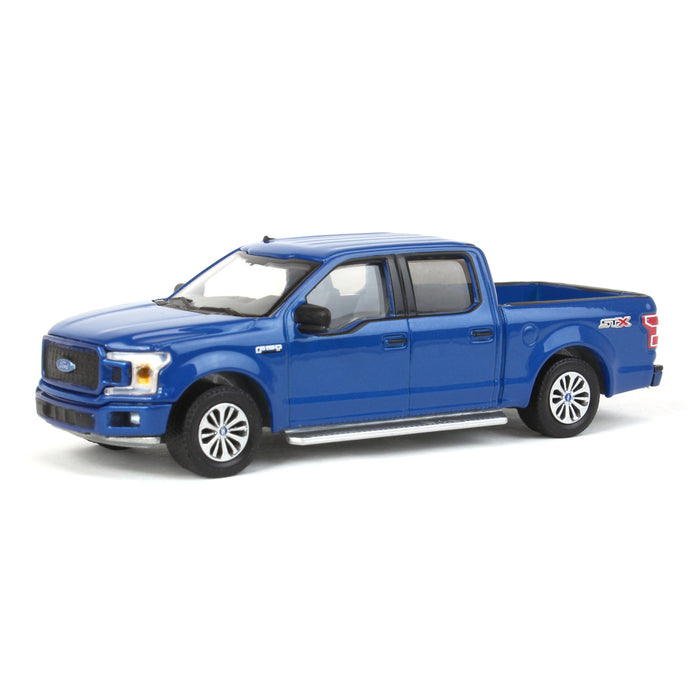 1/64 2020 Ford F-150 XL STX, Velocity Blue, Showroom Floor Series 2