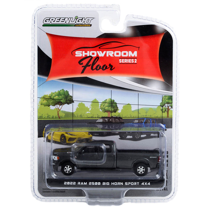 1/64 2022 RAM 2500 Big Horn Sport 4x4, Granite Crystal Metallic, Showroom Floor Series 2