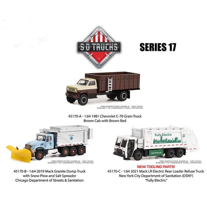 1/64 SD Truck Series 17, 3 Piece Set by Greenlight