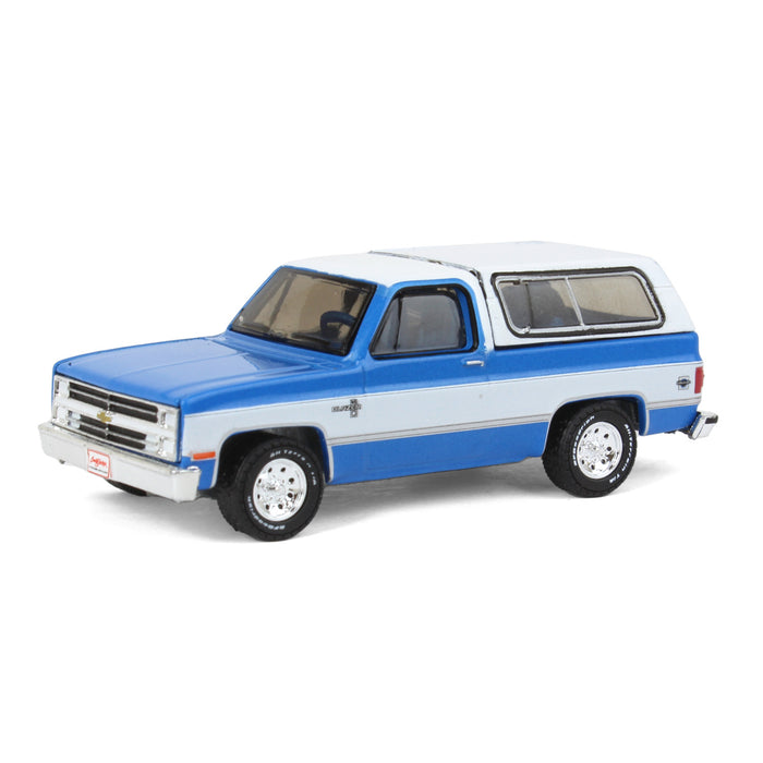 1/64 1984 Chevrolet K5 Blazer, Blue & White, Barrett Jackson Scottsdale Series 11