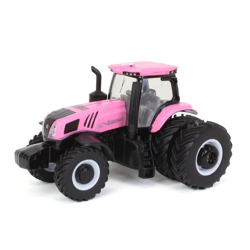 (B&D) - 1/64 Pink New Holland Genesis T8.380 Tractor with Rear Duals - Damaged Box