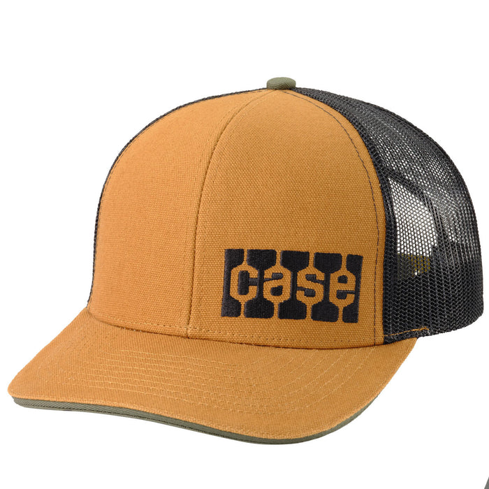 CASE Tread Logo Saddle Canvas Cap with Black Mesh Back