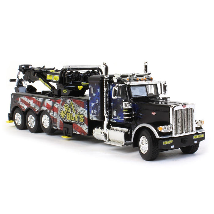 Collector Edition ~ 1/64 Peterbilt 389 Sleeper w/ Century 1150 Rotator Wrecker, Big Boy's Towing & Recovery, DCP by First Gear