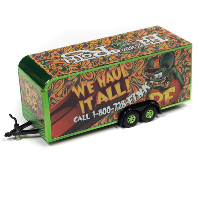 1/64 Rat Fink Enclosed Trailer with Opening Doors, Auto World