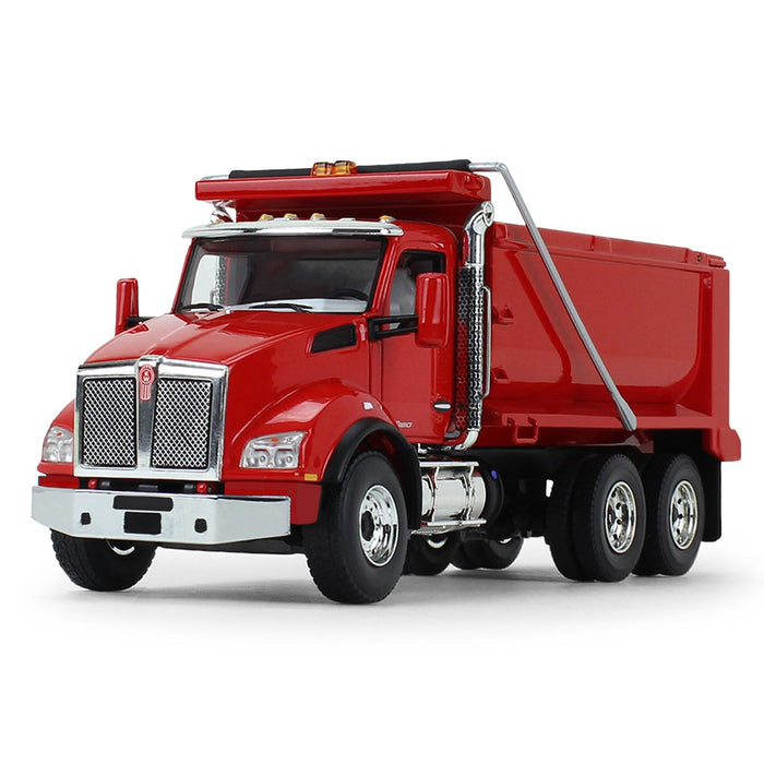 (B&D) 1/50 Viper Red Kenworth T880 Dump Truck by First Gear - Damaged Box