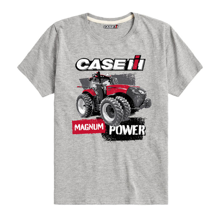 Toddler Case IH Magnum Power Athletic Grey Short Sleeve T-Shirt