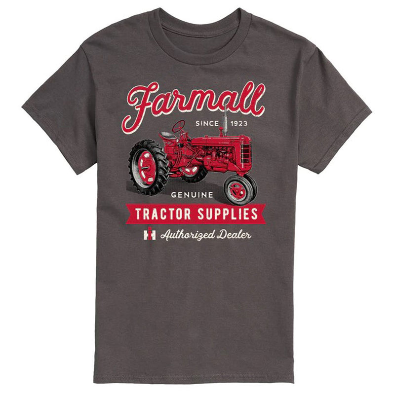Adult Farmall Genuine Tractor Supplies Charcoal Short Sleeve T-Shirt
