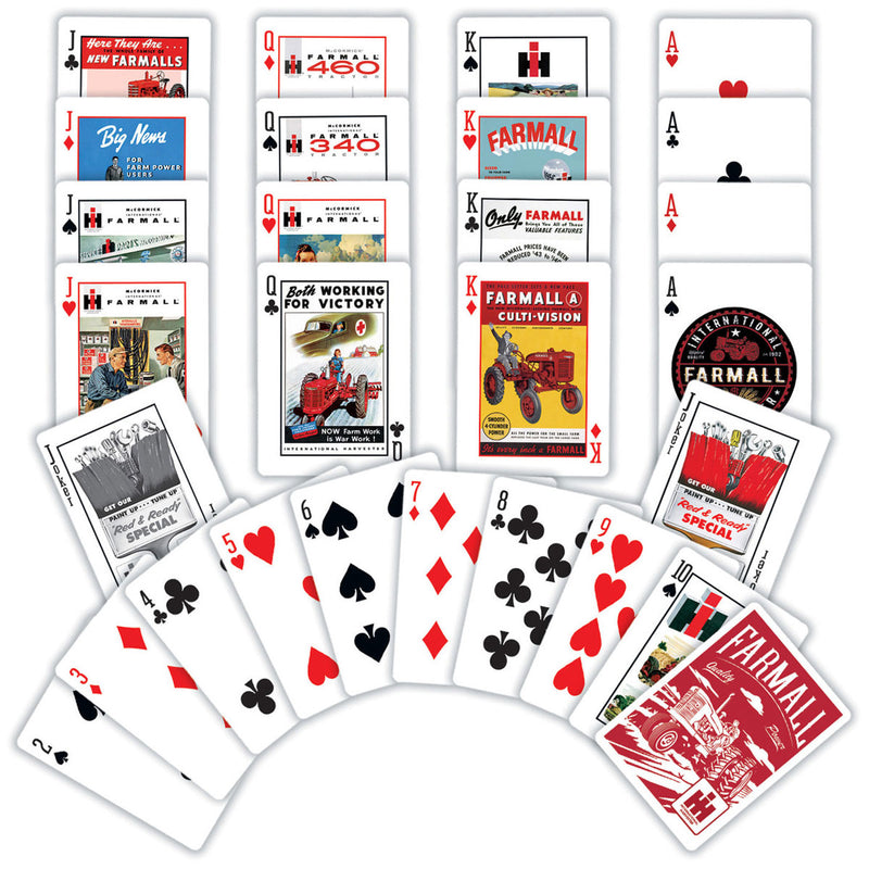 IH Farmall Playing Cards with Vintage Ad Designs