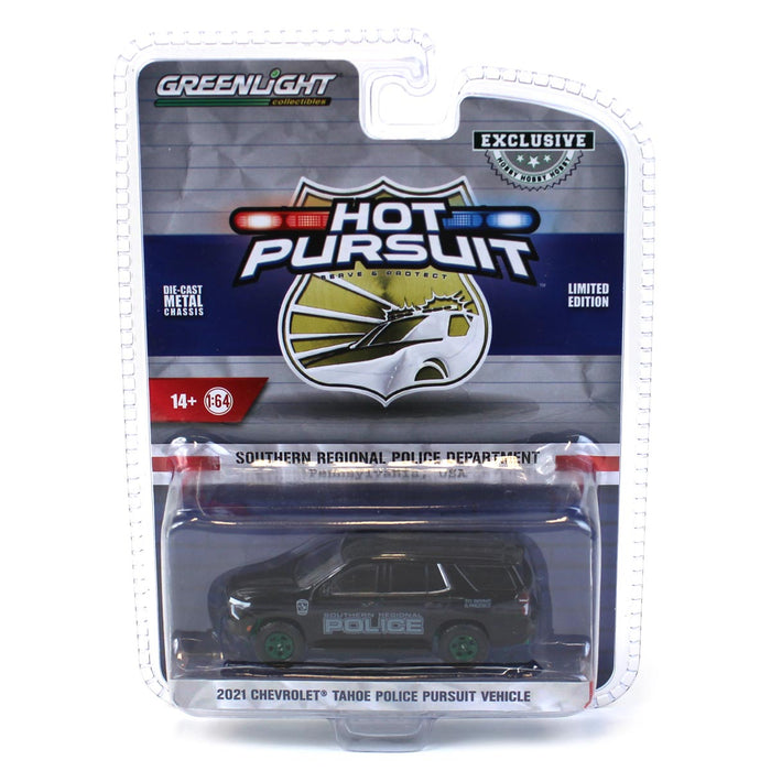 1/64 2021 Chevrolet Tahoe Pursuit Vehicle, Southern Regional Police, Pennsylvania--CHASE UNIT