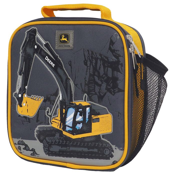 Kids Ombre Blue John Deere Excavator Backpack & Lunchbox