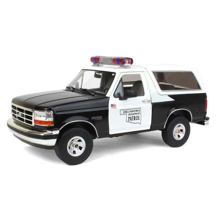 1/18 1996 Ford Bronco XLT Oklahoma Highway Patrol, Artisan Collection