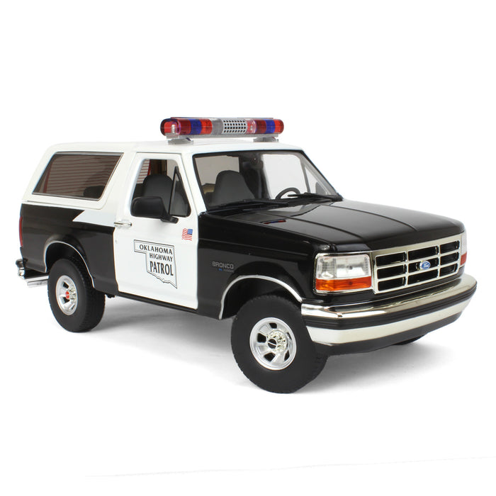 1/18 1996 Ford Bronco XLT Oklahoma Highway Patrol, Artisan Collection