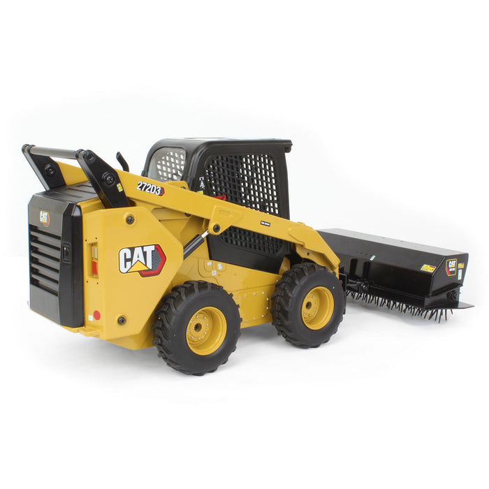 1/16 Radio Control CAT 272D3 Skid Steer Loader w/ Bucket, Auger, Forks & Broom