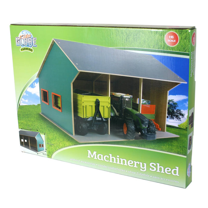 1/16 Farm Machinery 3 Bay Shed with High Roof