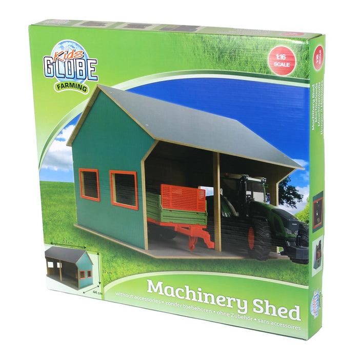 1/16 Farm Machinery 2 Bay Shed with High Roof