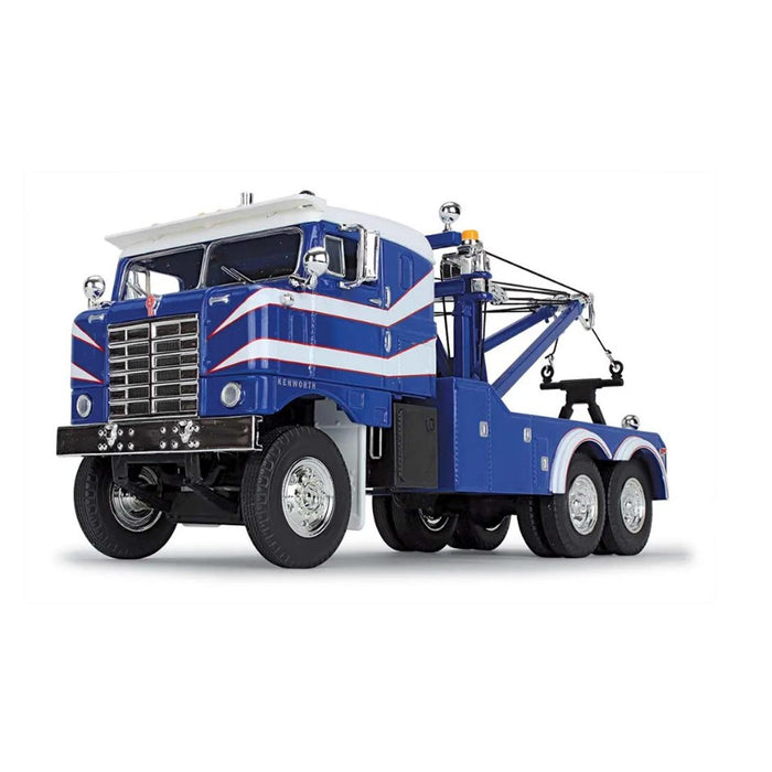 1/34 Rich Blue & White 1953 Kenworth Bullnose Heavy-Duty Wrecker by First Gear