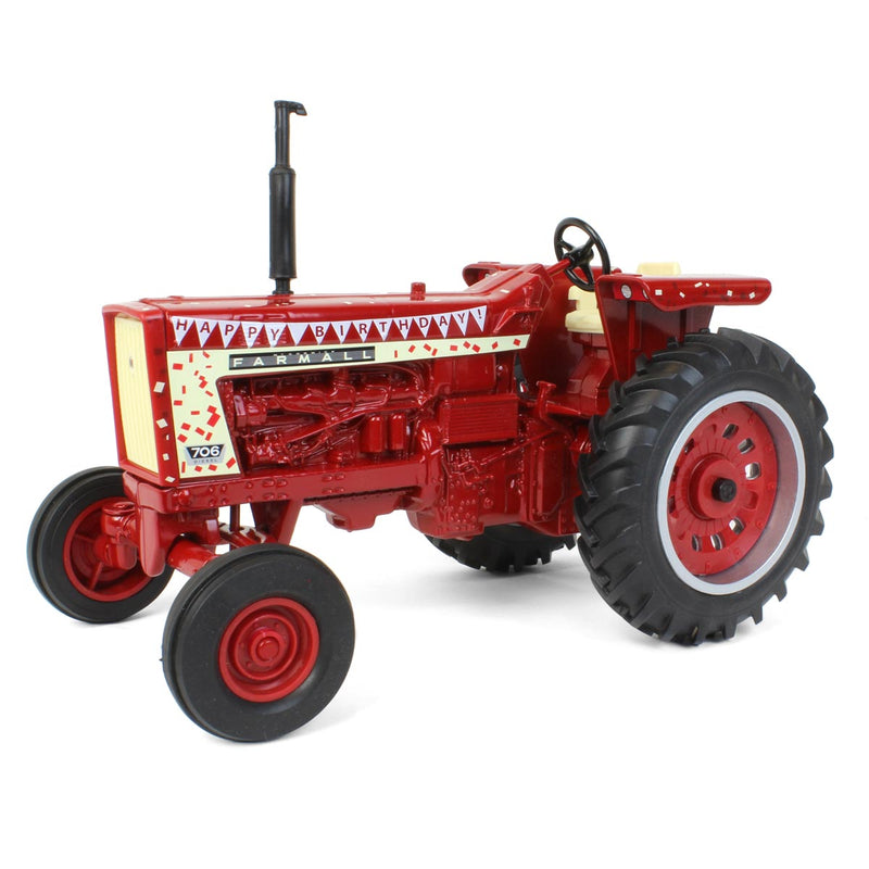 (B&D) 1/16 IH Farmall 706 Tractor with "Happy Birthday" Graphics by ERTL - Damaged Box