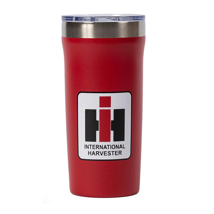 Red International Harvester Logo 18oz Insulated Travel Tumbler