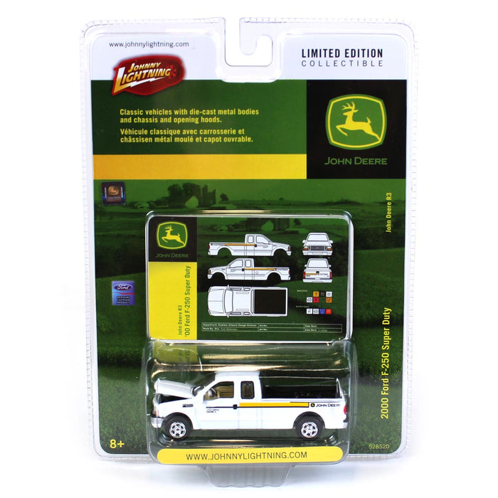 1/64 Limited Edition John Deere 2000 Ford F-250 Super Duty Pickup Truck by Johnny Lightning
