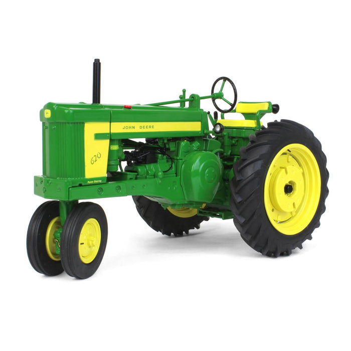 (B&D) 1/16 John Deere 620 Narrow Front with 555 Plow, ERTL Precision Heritage Series - Damaged Item